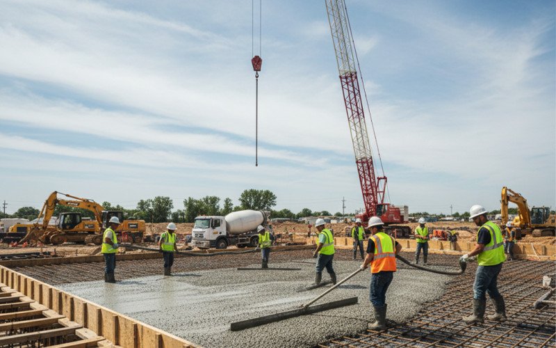 Construction Update: Slab Casting Completed Successfully